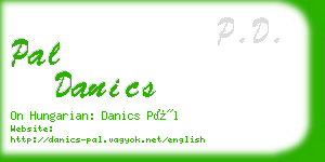 pal danics business card